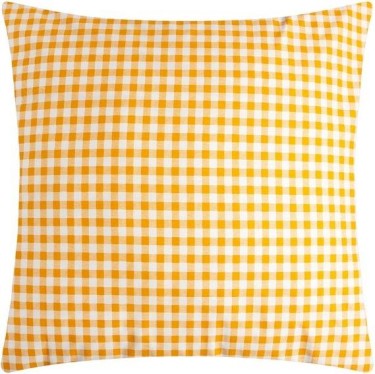 Наволочка LoveLife «Клетка» 70*70 см, цвет жёлтый, 100% хлопок, сатин, 125г/м²