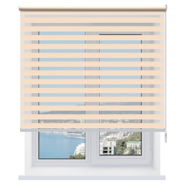 Рулонная штора День-ночь Diamond бежевый