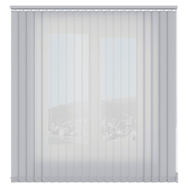 Вертикальные жалюзи тканевые Лайн 01 белый new, ламели 89 мм