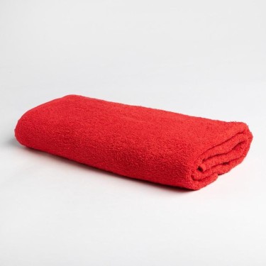 Полотенце махровое Экономь и Я 70х130 см, цв. красный, 100% хлопок, 320 гр/м2