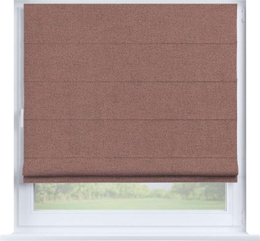 Римская штора «Кортин» на створку, ткань лён блэкаут, розовый