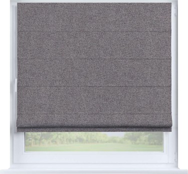 Римская штора «Кортин» на створку, ткань лён блэкаут, сиреневый