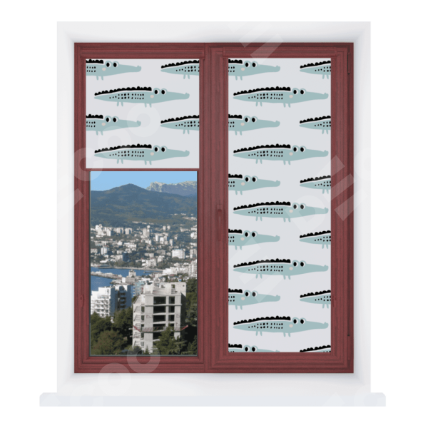 Рулонная штора Уни 2 с принтом Мистер Крок