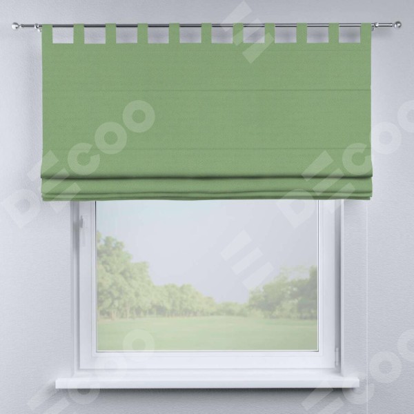 Римская штора на петлях «Кортин», ткань блэкаут однотонный, оливковый