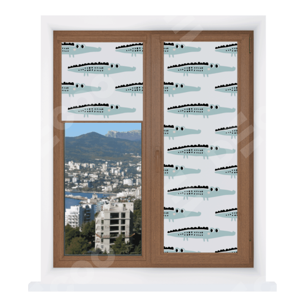 Рулонная штора Уни 2 с принтом Мистер Крок