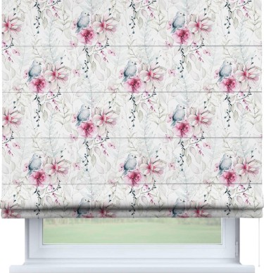 Римская штора «Кортин» для проема «Мелодия цветов»