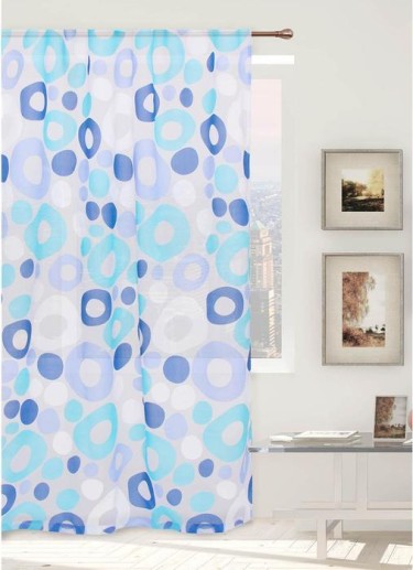 Тюль "Этель"Калейдоскоп (голубой) 260х250